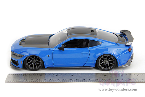 Jada Toys Bigtime Muscle - Ford Mustang Dark Horse (2024, 1/24 scale diecast model car, Blue/Black stripes) 35276