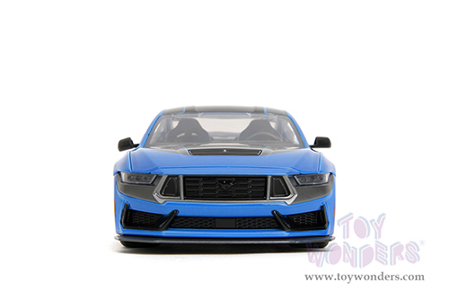 Jada Toys Bigtime Muscle - Ford Mustang Dark Horse (2024, 1/24 scale diecast model car, Blue/Black stripes) 35276
