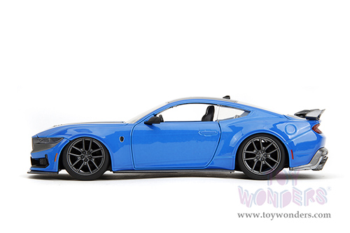 Jada Toys Bigtime Muscle - Ford Mustang Dark Horse (2024, 1/24 scale diecast model car, Blue/Black stripes) 35276