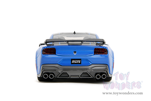 Jada Toys Bigtime Muscle - Ford Mustang Dark Horse (2024, 1/24 scale diecast model car, Blue/Black stripes) 35276