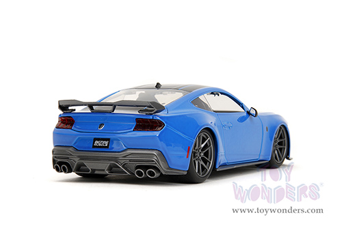 Jada Toys Bigtime Muscle - Ford Mustang Dark Horse (2024, 1/24 scale diecast model car, Blue/Black stripes) 35276