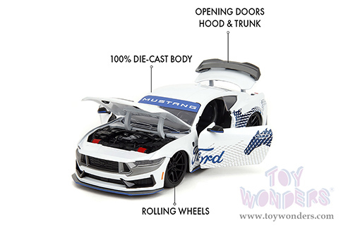 Jada Toys Bigtime Muscle - Ford Mustang Dark Horse (2024, 1/24 scale diecast model car, White) 35279