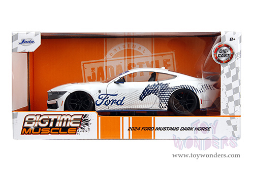 Jada Toys Bigtime Muscle - Ford Mustang Dark Horse (2024, 1/24 scale diecast model car, White) 35279