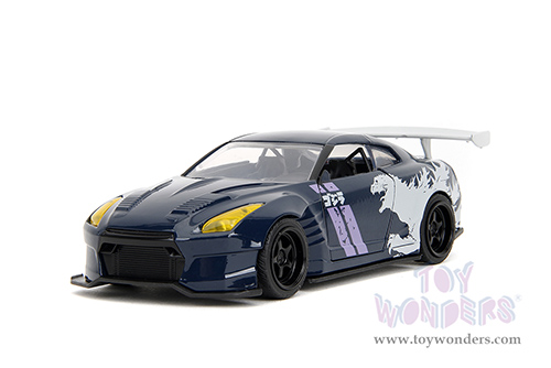 Jada Toys - Hollywood Rides | Nissan GT-R (R35) Ben Sopra "GODZILLA " (2009, 1/32 scale diecast model car, Dark Blue/White) 35295