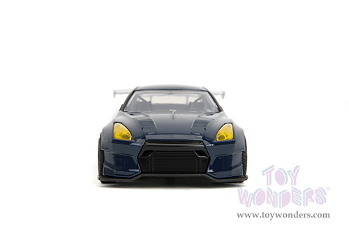 Jada Toys - Hollywood Rides | Nissan GT-R (R35) Ben Sopra "GODZILLA " (2009, 1/32 scale diecast model car, Dark Blue/White) 35295