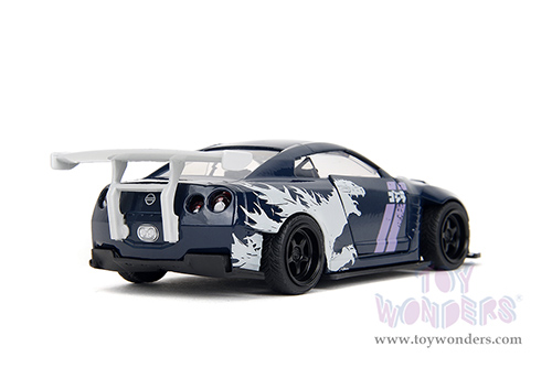 Jada Toys - Hollywood Rides | Nissan GT-R (R35) Ben Sopra "GODZILLA " (2009, 1/32 scale diecast model car, Dark Blue/White) 35295