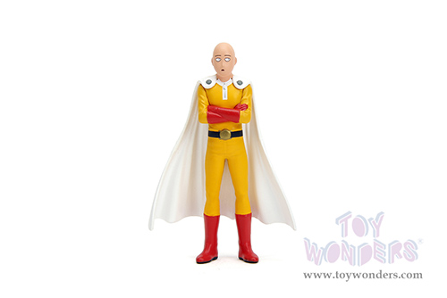 Jada Toys - Hollywood Rides | Toyota Supra with Saitama Diecast Figure "One Punch Man" (2015-2019) TV Series (1995, 1/24, diecast model car, Red) 35347