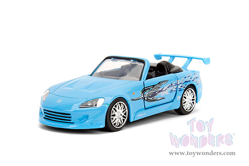 Jada Toys Fast & Furious - Honda S2000 Convertible "Fast & Furious Remix - 25th Anniversary" (2001, 1/32 scale diecast model car, Blue) 35397