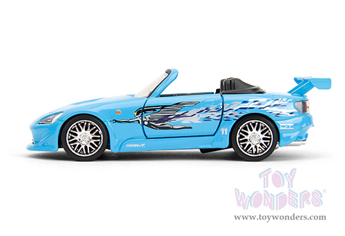 Jada Toys Fast & Furious - Honda S2000 Convertible "Fast & Furious Remix - 25th Anniversary" (2001, 1/32 scale diecast model car, Blue) 35397