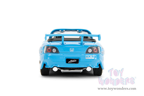 Jada Toys Fast & Furious - Honda S2000 Convertible "Fast & Furious Remix - 25th Anniversary" (2001, 1/32 scale diecast model car, Blue) 35397
