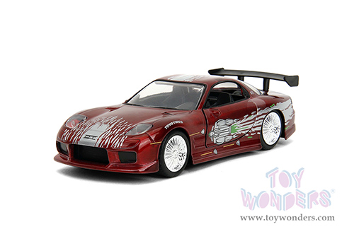 Jada Toys Fast & Furious - Dom's Mazda RX-7 (1995, 1/32 scale diecast model car, Candy Red) 35400