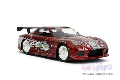 Jada Toys Fast & Furious - Dom's Mazda RX-7 (1995, 1/32 scale diecast model car, Candy Red) 35400