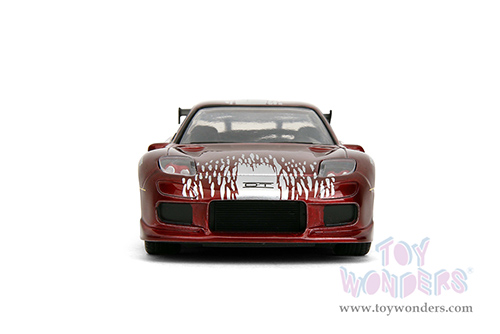 Jada Toys Fast & Furious - Dom's Mazda RX-7 (1995, 1/32 scale diecast model car, Candy Red) 35400