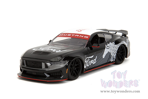 Jada Toys Bigtime Muscle - Ford Mustang Dark Horse Hardtop (2024, 1/24 scale diecast model car, Black/White) 35418