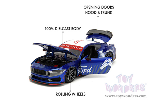 Jada Toys Bigtime Muscle - Ford Mustang Dark Horse Hardtop (2024, 1/24 scale diecast model car, Candy Blue) 35419