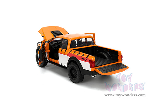 Jada Toys - Hollywood Rides | Ford F-150 Raptor Pickup with Frosted Flakes Tony the Tiger Diecast Figure (2017, 1/24, diecast model car, Orange/White) 35470