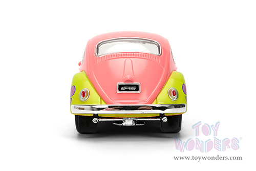 Jada Toys - Hollywood Rides | Volkswagen Beetle "Patrick Star" SpongeBob Squarepants (1959, 1/32 scale diecast model car, Livery Pink) 35479
