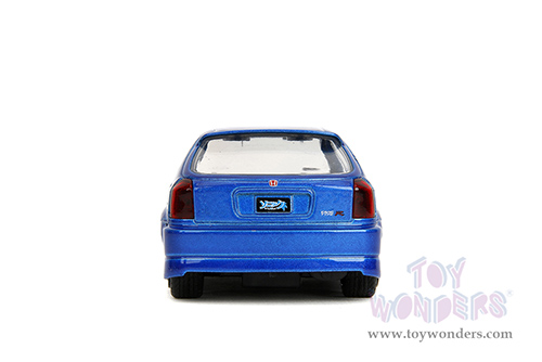 Jada Toys - Hollywood Rides | Honda Civic Type R "Sonic the Hedgehog" (1997, 1/32 scale diecast model car, Blue) 35482