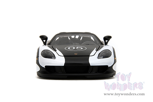 Jada Toys Hyper-Spec - Porsche Carrera GT Convertible #05 (1/24, diecast model car, Black/White) 35490