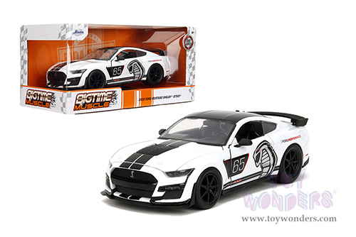 Jada Toys Hyper-Spec - Porsche 911 GT3 (996) (1/24, diecast model car, White/w Red and Blue Stripes) 35491