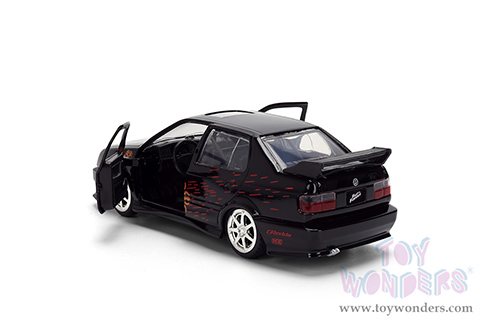 Jada Toys Fast & Furious - Volkswagen Jetta "Fast & Furious Remix - 25th Anniversary" (1995, 1/32 scale diecast model car, Black) 35628