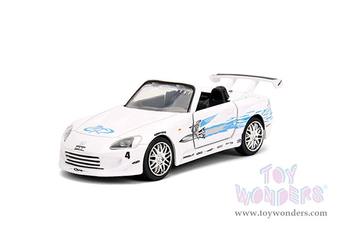 Jada Toys Fast & Furious - Honda S2000 Convertible "Fast & Furious Remix - 25th Anniversary" (2001, 1/32 scale diecast model car, White) 35629