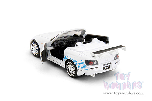 Jada Toys Fast & Furious - Honda S2000 Convertible "Fast & Furious Remix - 25th Anniversary" (2001, 1/32 scale diecast model car, White) 35629