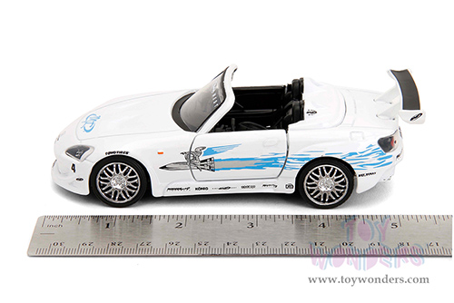 Jada Toys Fast & Furious - Honda S2000 Convertible "Fast & Furious Remix - 25th Anniversary" (2001, 1/32 scale diecast model car, White) 35629