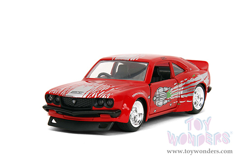 Jada Toys Fast & Furious - Mazda RX-3 (1974, 1/32 scale diecast model car, Glossy Red) 35630