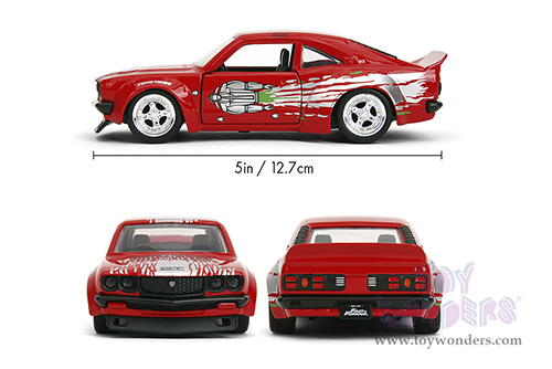 Jada Toys Fast & Furious - Mazda RX-3 (1974, 1/32 scale diecast model car, Glossy Red) 35630