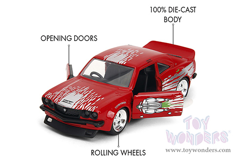 Jada Toys Fast & Furious - Mazda RX-3 (1974, 1/32 scale diecast model car, Glossy Red) 35630