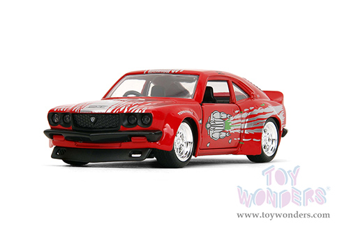 Jada Toys Fast & Furious - Mazda RX-3 (1974, 1/32 scale diecast model car, Glossy Red) 35630