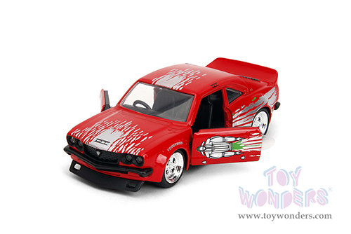 Jada Toys Fast & Furious - Mazda RX-3 (1974, 1/32 scale diecast model car, Glossy Red) 35630