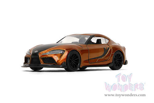 Jada Toys Fast & Furious - Toyota Supra F9 (2020, 1/32 scale diecast model car, Candy Orange/W Black Stripes) 35632