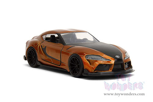 Jada Toys Fast & Furious - Toyota Supra F9 (2020, 1/32 scale diecast model car, Candy Orange/W Black Stripes) 35632