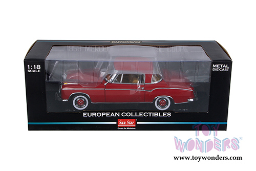 Sun Star European - Mercedes-Benz 220 SE Coupe (1958, 1/18 scale diecast model car, Red) 3563R