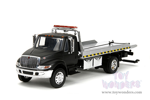 Jada Toys  - International® DuraStar 4400 Flatbed Tow Truck (1/24 scale diecast model car, Black) 35851