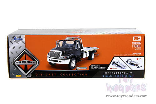 Jada Toys  - International® DuraStar 4400 Flatbed Tow Truck (1/24 scale diecast model car, Black) 35851