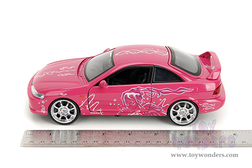 Jada Toys Fast & Furious - Mia's Acura Integra Type R with Suki's Graphics "Remix" (1995, 1/24 scale diecast model car, Pink) 35876