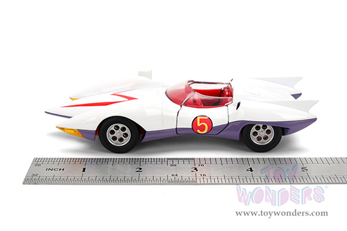 Jada Toys - Hollywood Rides | Mach 5 Speed Racer (1/32 scale diecast model car, White) 35882
