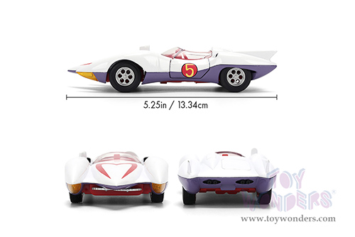 Jada Toys - Hollywood Rides | Mach 5 Speed Racer (1/32 scale diecast model car, White) 35882
