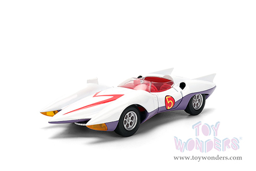 Jada Toys - Hollywood Rides | Mach 5 Speed Racer (1/32 scale diecast model car, White) 35882
