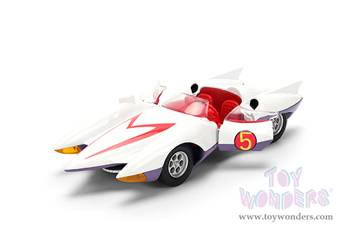 Jada Toys - Hollywood Rides | Mach 5 Speed Racer (1/32 scale diecast model car, White) 35882