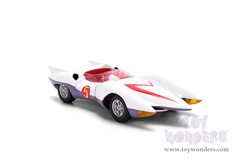 Jada Toys - Hollywood Rides | Mach 5 Speed Racer (1/32 scale diecast model car, White) 35882
