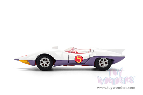 Jada Toys - Hollywood Rides | Mach 5 Speed Racer (1/32 scale diecast model car, White) 35882