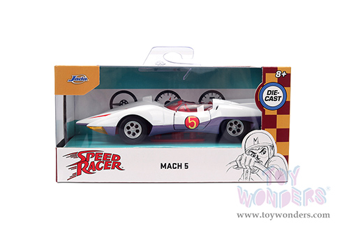 Jada Toys - Hollywood Rides | Mach 5 Speed Racer (1/32 scale diecast model car, White) 35882