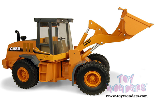 Tomy ERTL Big Farm Construction - Wheel Loader Tractor (1/16 scale sturdy plastic model car, Yellow) 35910