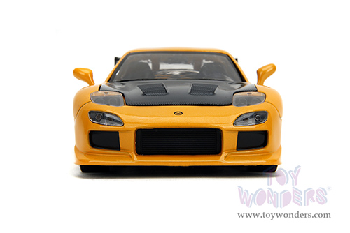 Jada Toys JDM Tuners™- Mazda RX-7 "HKS Power" (1993, 1/24, diecast model car, Yellow) 35957