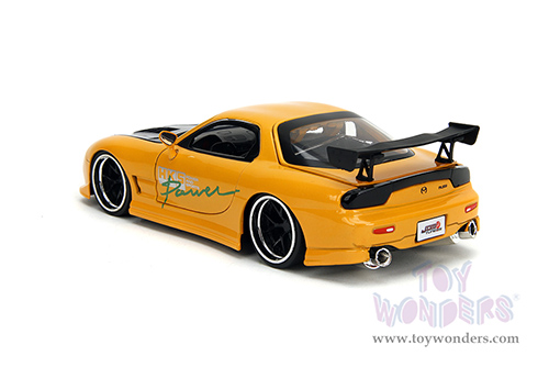 Jada Toys JDM Tuners™- Mazda RX-7 "HKS Power" (1993, 1/24, diecast model car, Yellow) 35957