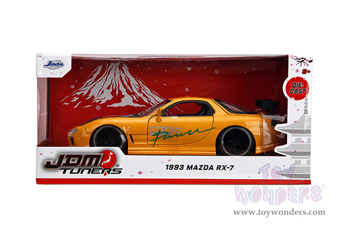 Jada Toys JDM Tuners™- Mazda RX-7 "HKS Power" (1993, 1/24, diecast model car, Yellow) 35957